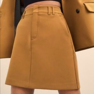 Zara Brown Mini Skirt